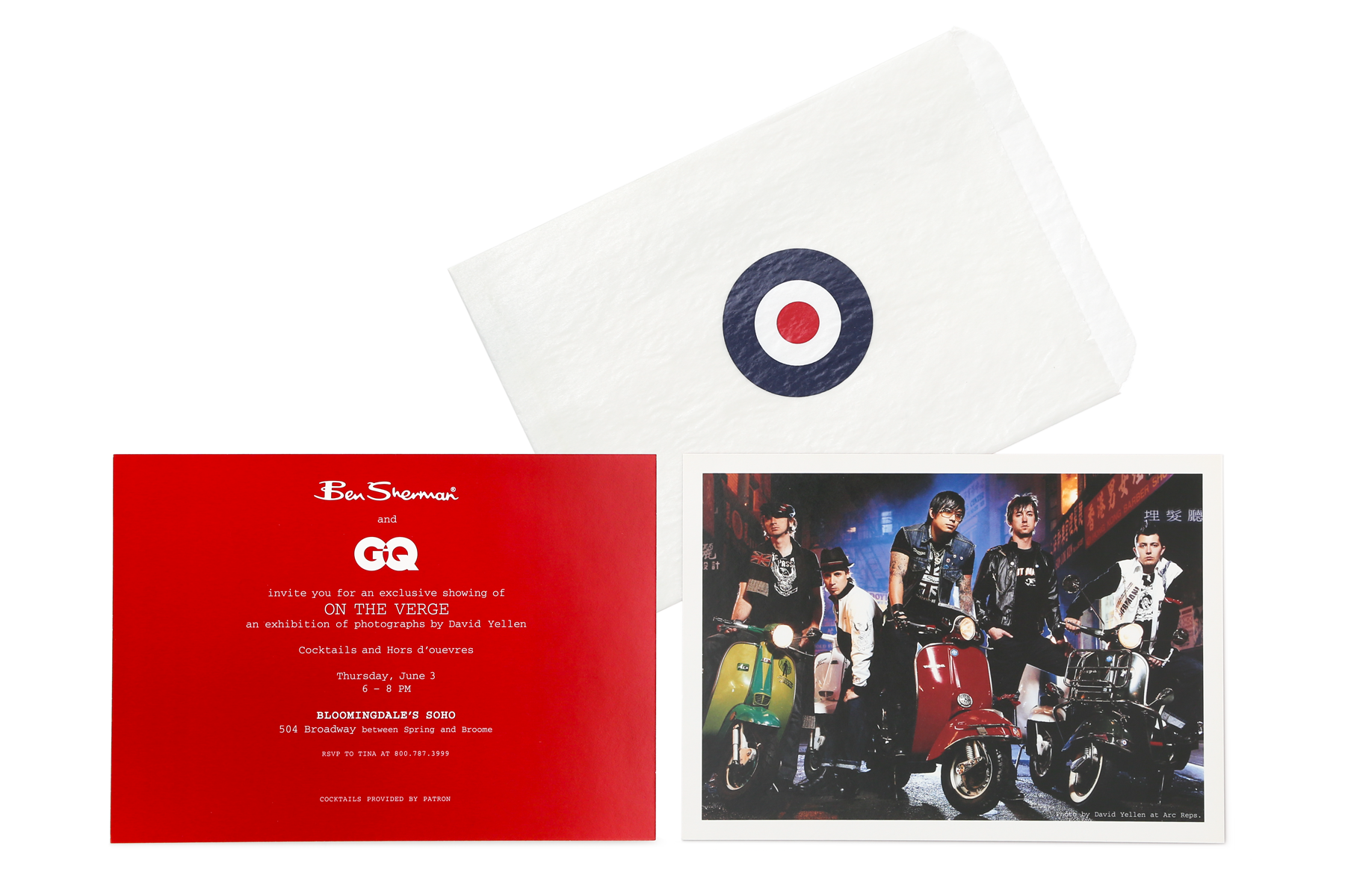 GQ and Ben Sherman Photo Exhibit Invitation 