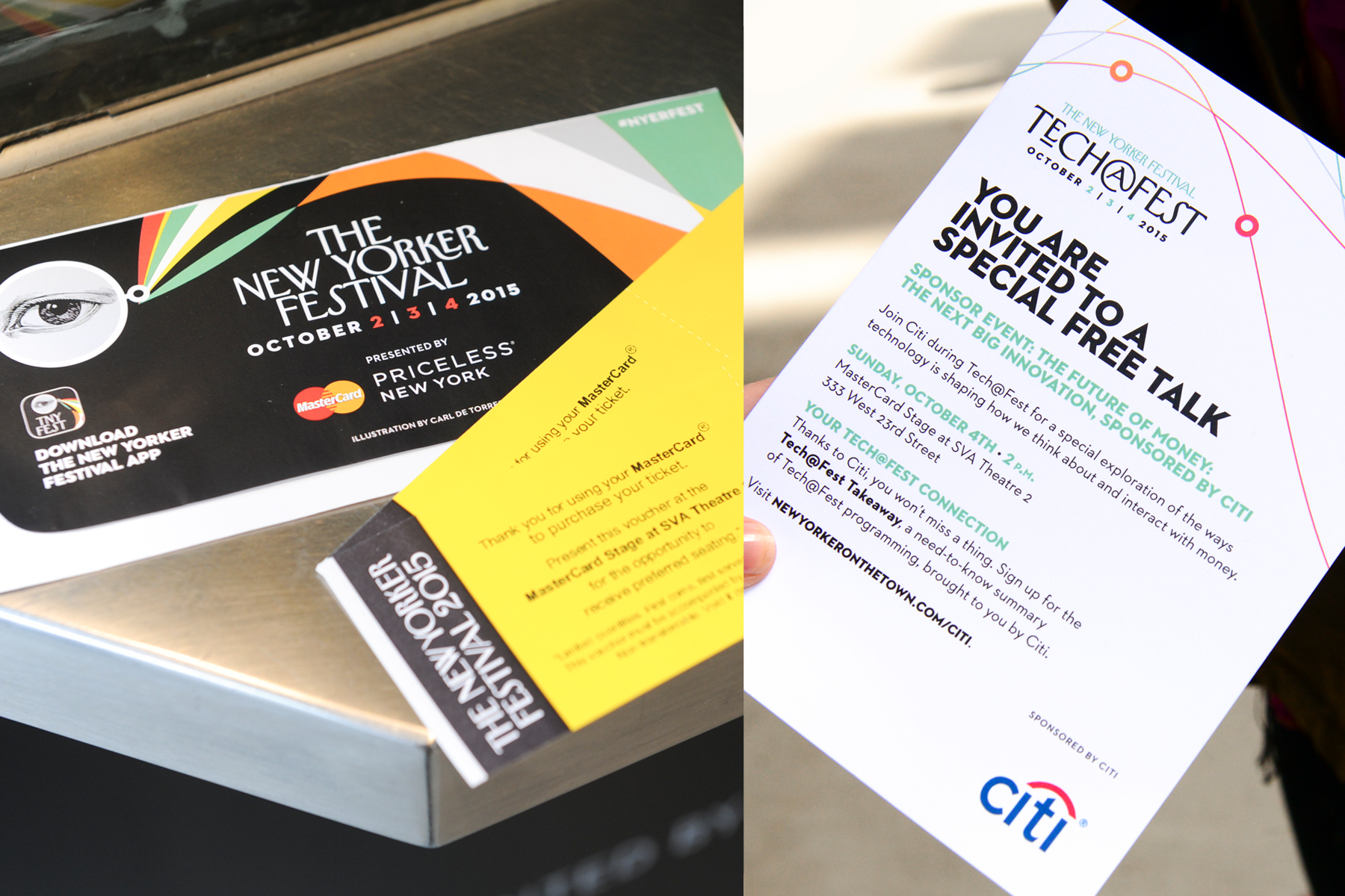  Event tickets and sponsor event invitation 