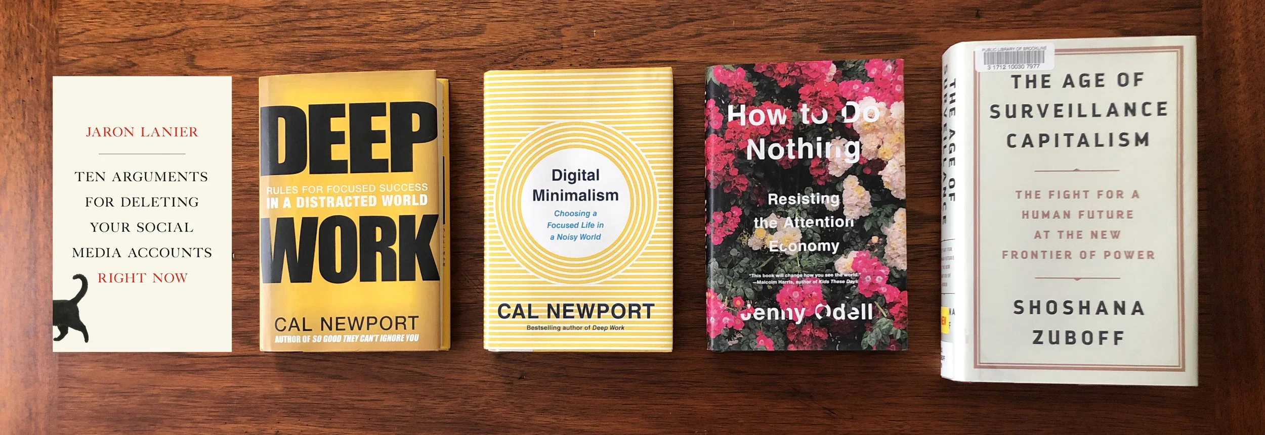 Five books with ideas that intersect with a whole lot of other stuff.