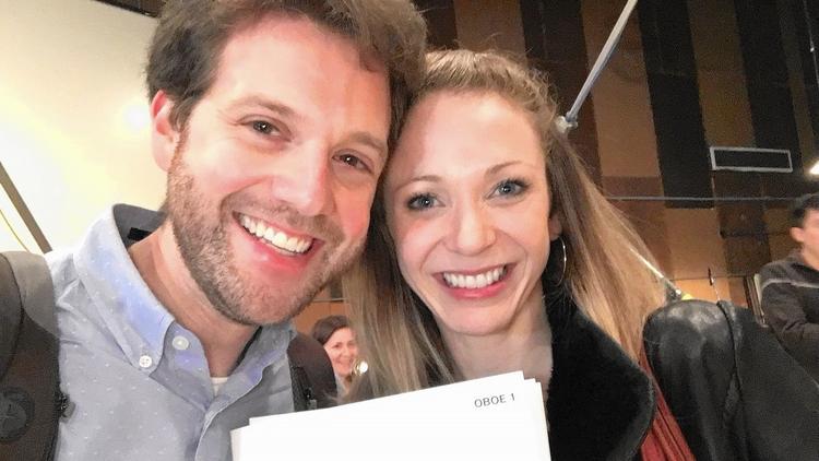 Williams agrees: Jessica's OBoe playing is just as lovely as she is. (You're cute too, Ben.)