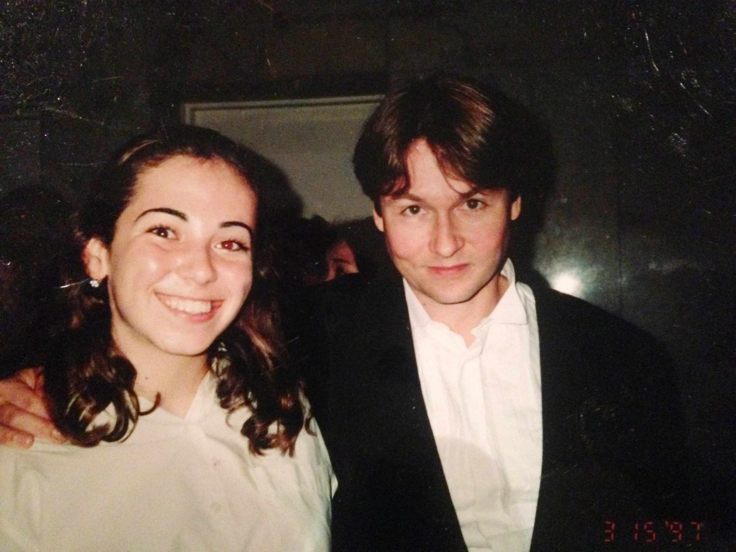 Here I am, at 15, after playing concertmaster in a side-by-side performance with the LA phil under someone whose music i should "check out." Note the look of Abject disdain on my face.