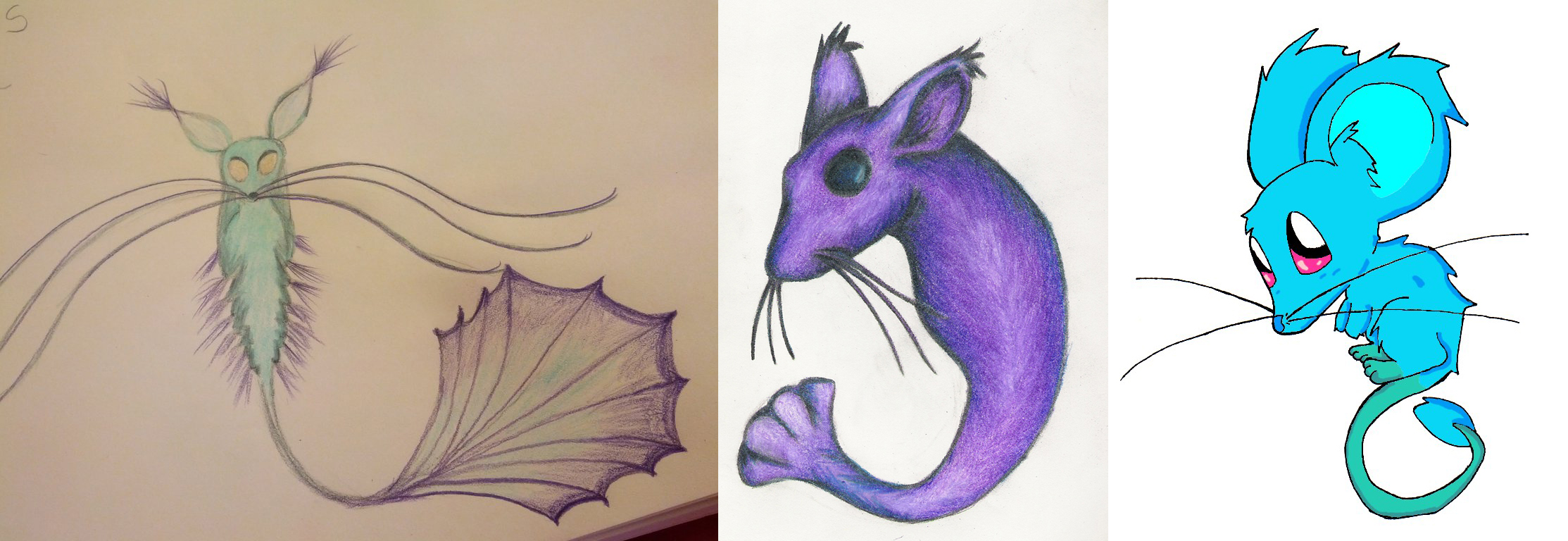 Art by tiffso , divinedecedance , and ogamagirl (L-R).