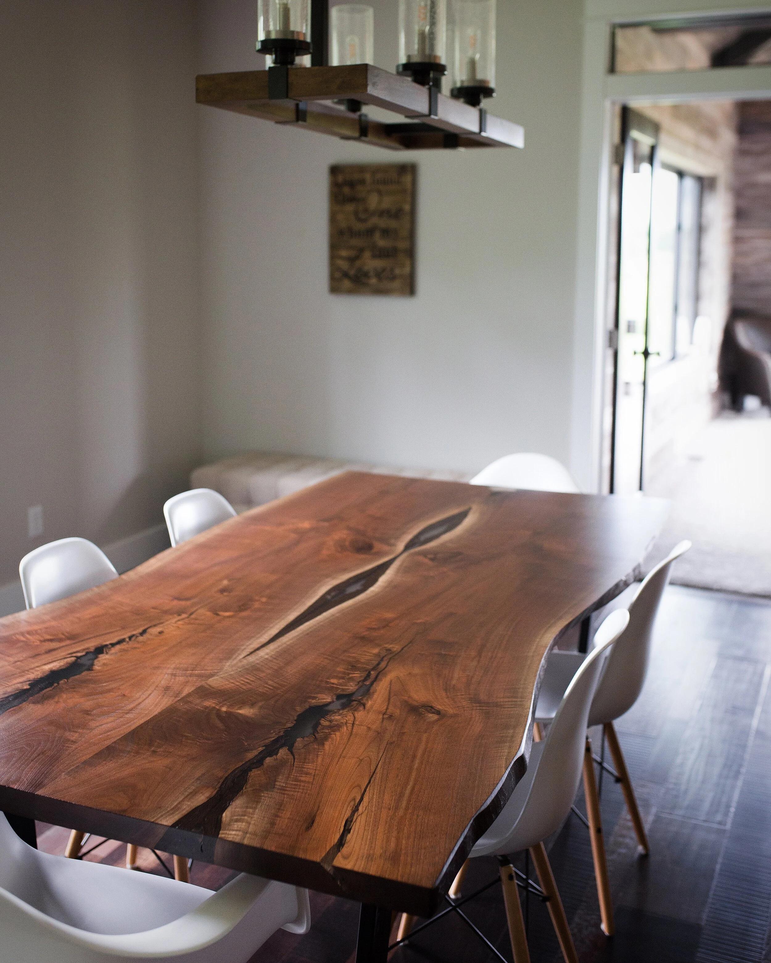 Live Edge Black Walnut Dining Table — Stockton Heritage