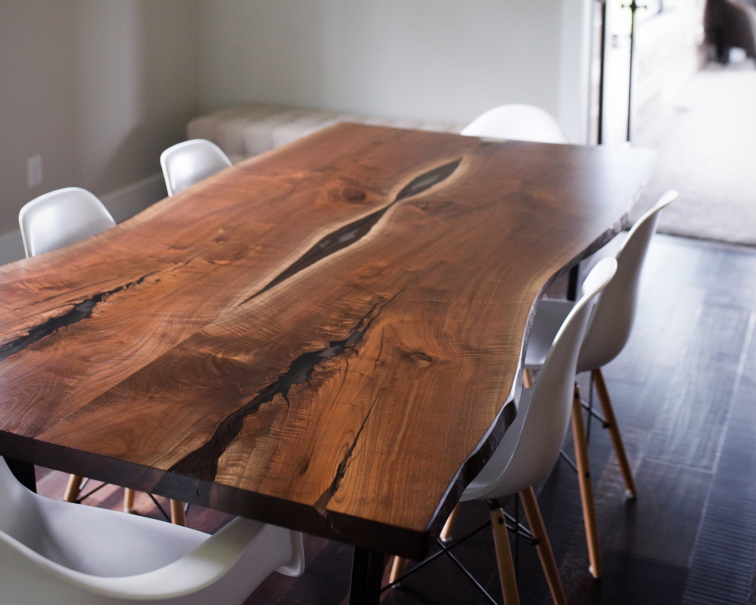 Black Walnut Live Edge Dining Table