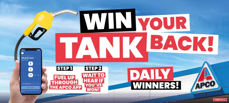 Win Your Tank Back Winners — Win with Apco!