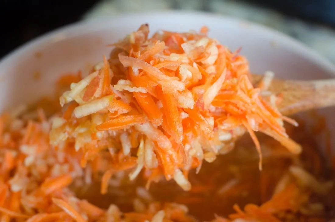 Grated Carrot + Apple Salad