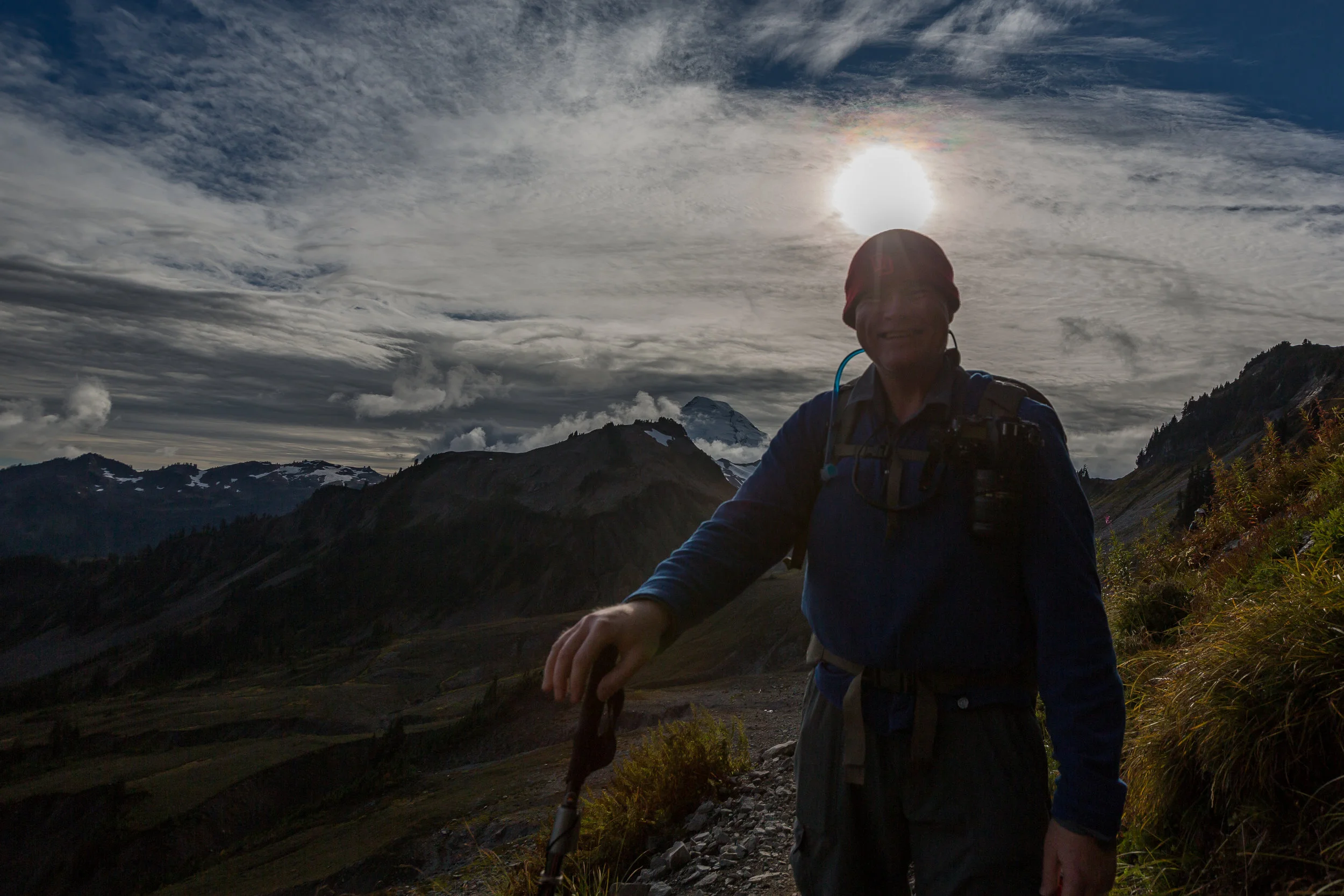 I was lucky enough to spot Adrian last weekend in the Mount Baker National Forest! I was so star-struck I shot straight into the sun.