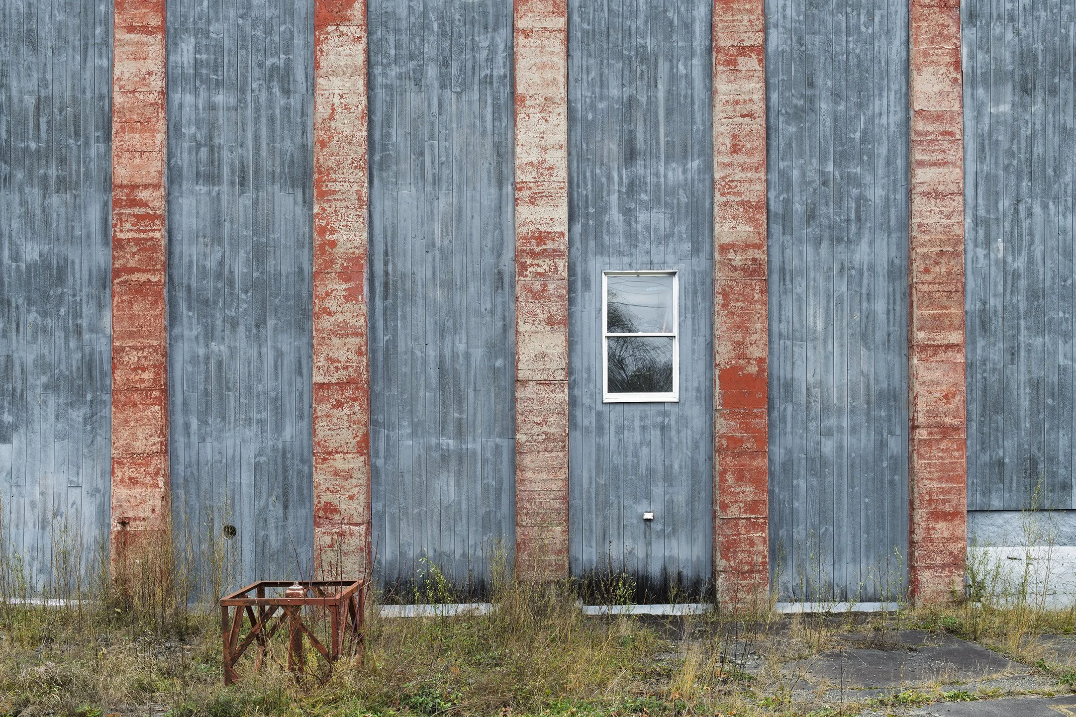  Kevin LeDuc   Dexter Shoe Company, c.   1956,   Dexter, Penobscot County, Maine, From  Echoes, Still  (2024–2027) — Facades Portfolio , Pigment print, 30 × 45 inches, price $0.00  