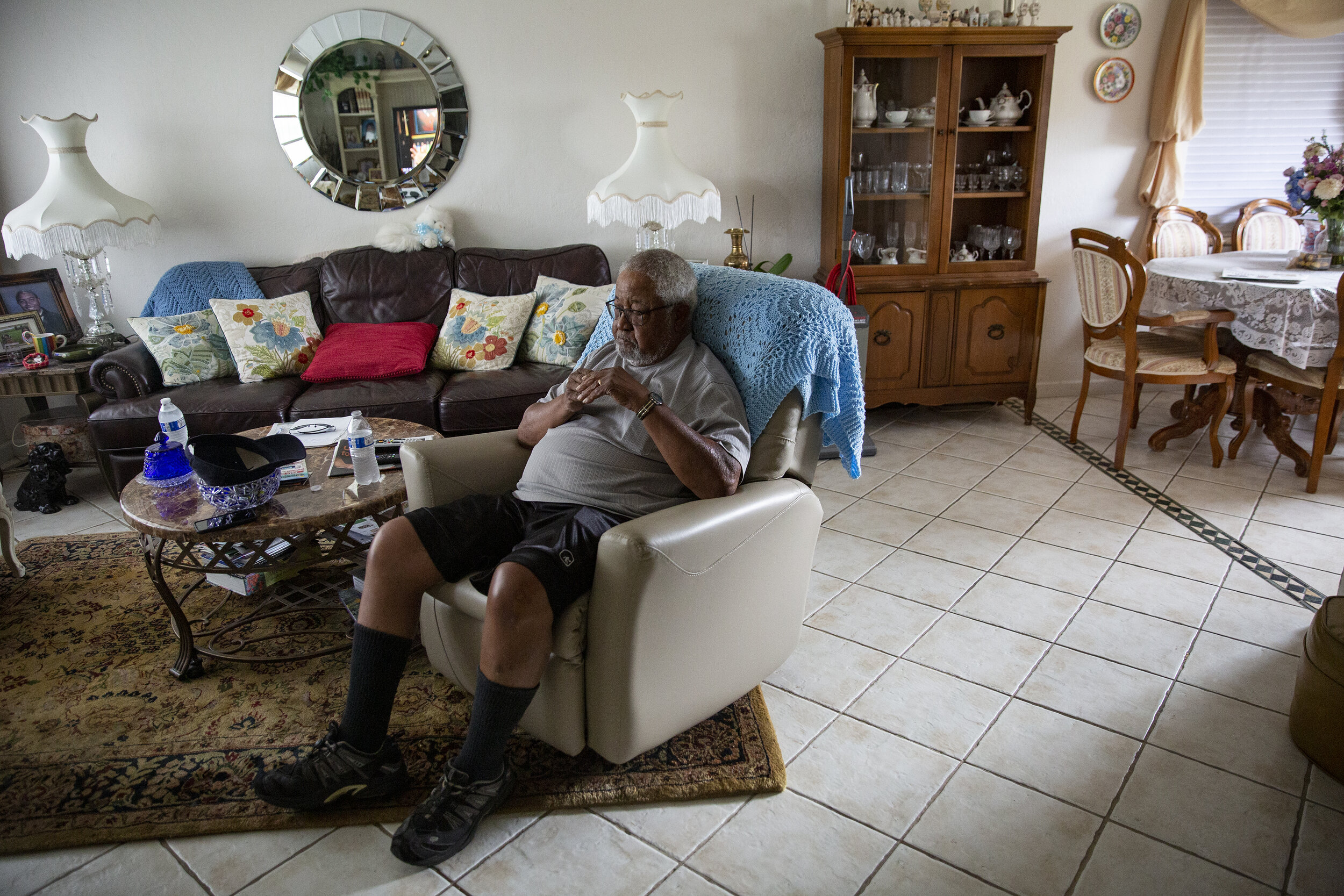  Willie Anthony, a long-time resident of River Park East provides insight of life in the River Park neighborhood during an interview, Wednesday, Oct. 2, 2019, at his home in River Park. 