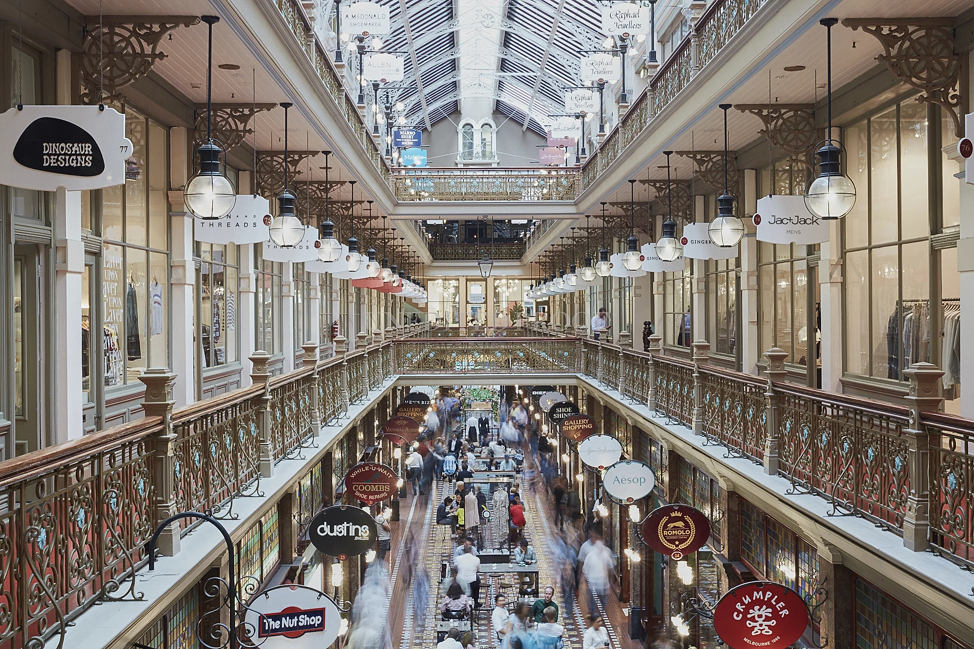 Above | The iconic heritage retail centre from Vicinity Centres; The Strand Arcade