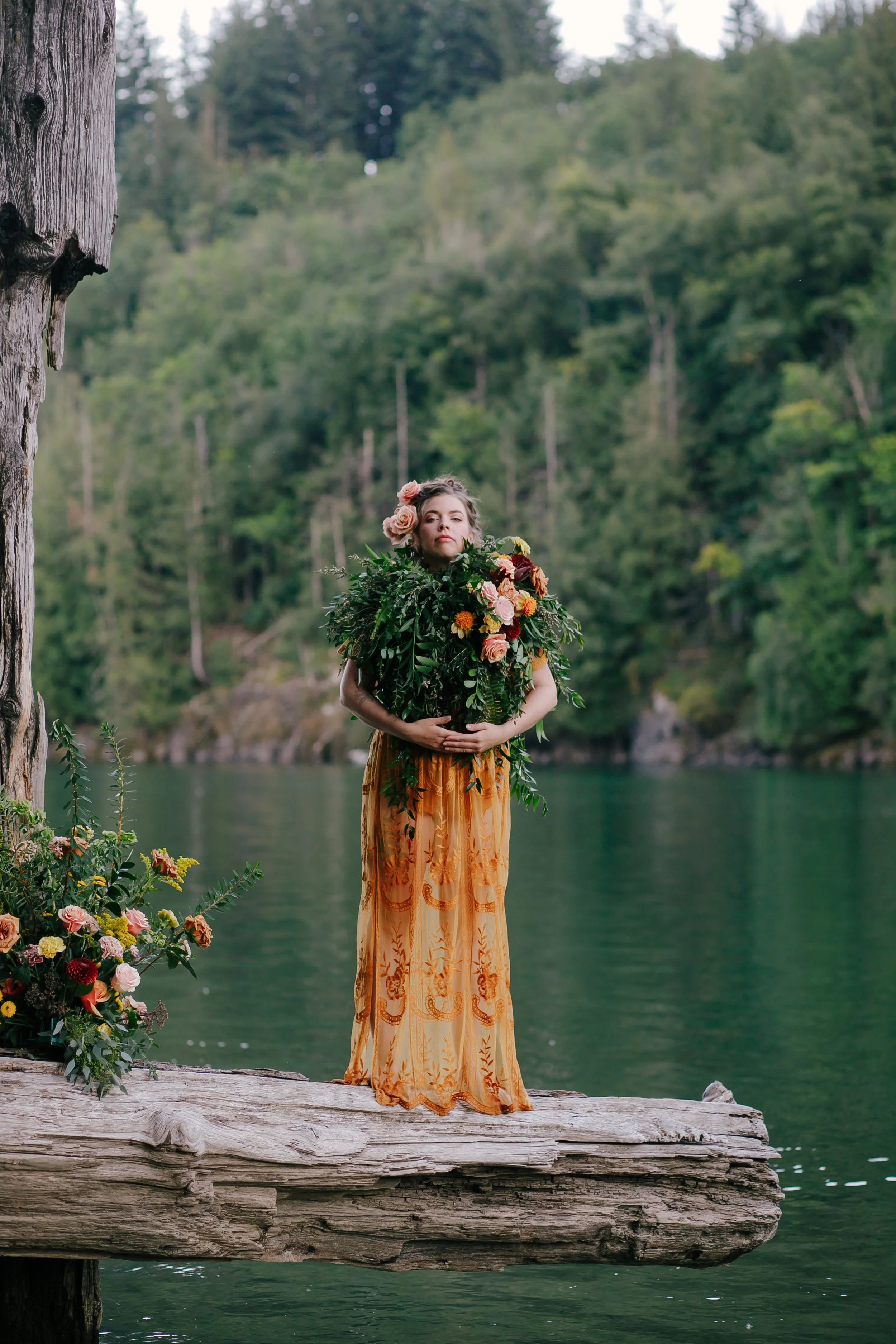 Florals: Lisa Glover Floral Design 
Model: Kathleen