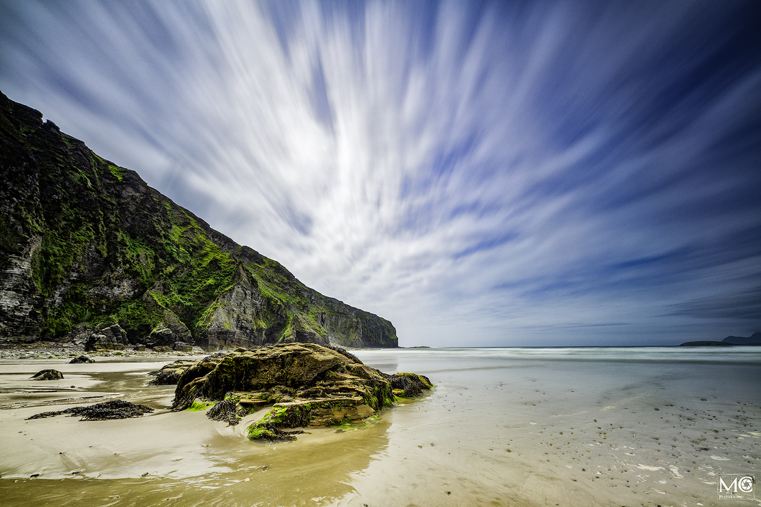 On the beach at Keel Strand, Achill Island, Co. Mayo, Ireland