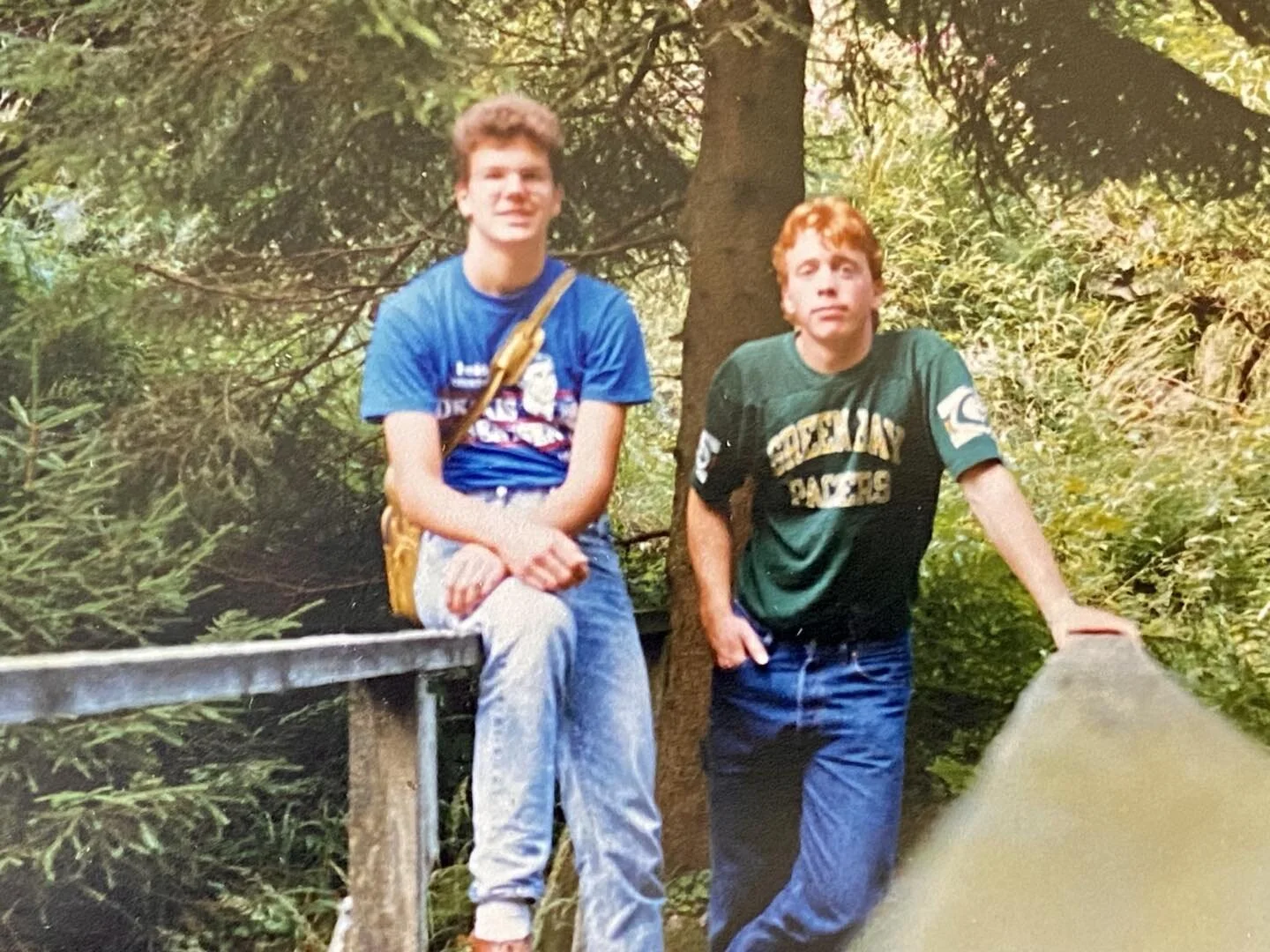 Martin and i, hiking through the Black Forest, near Freiburg, West Germany when i was 18.
