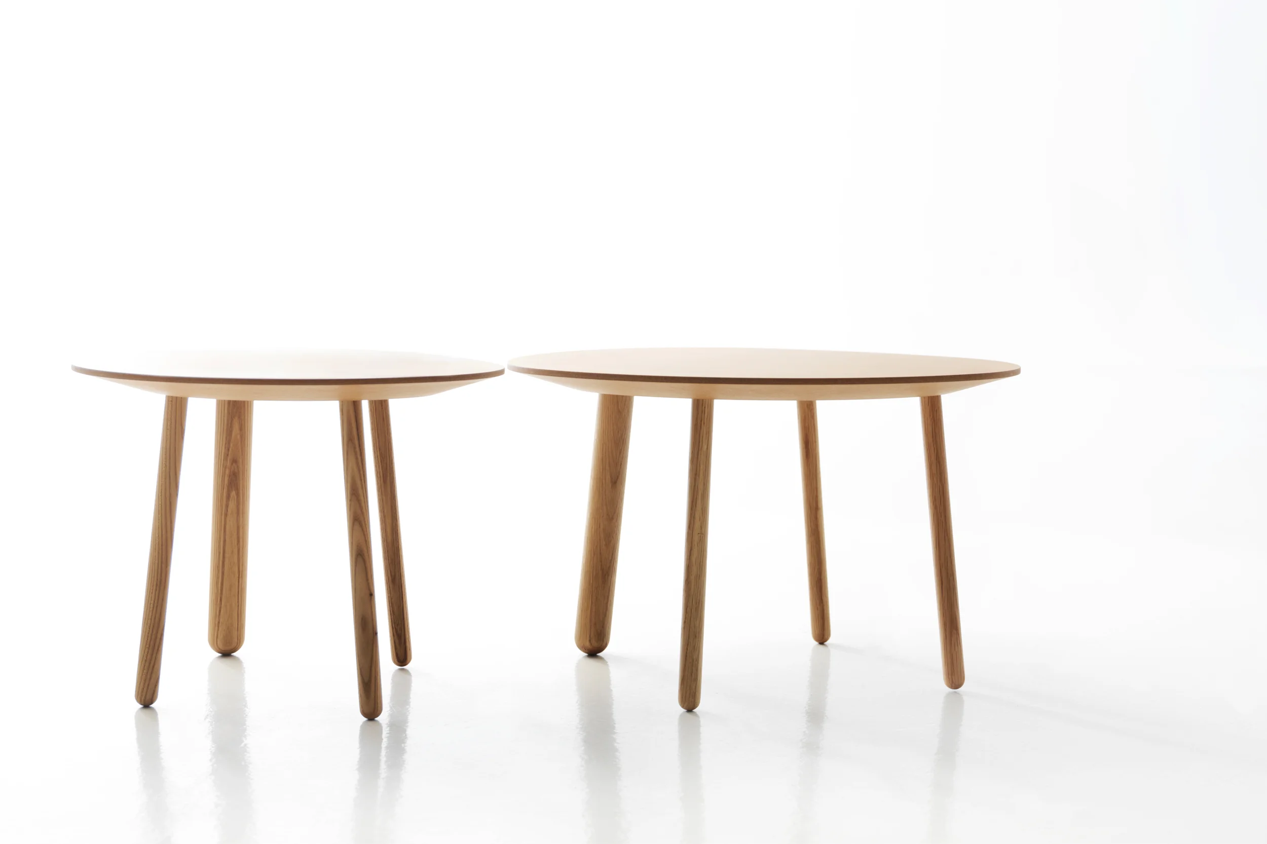 Morris coffee tables from the side