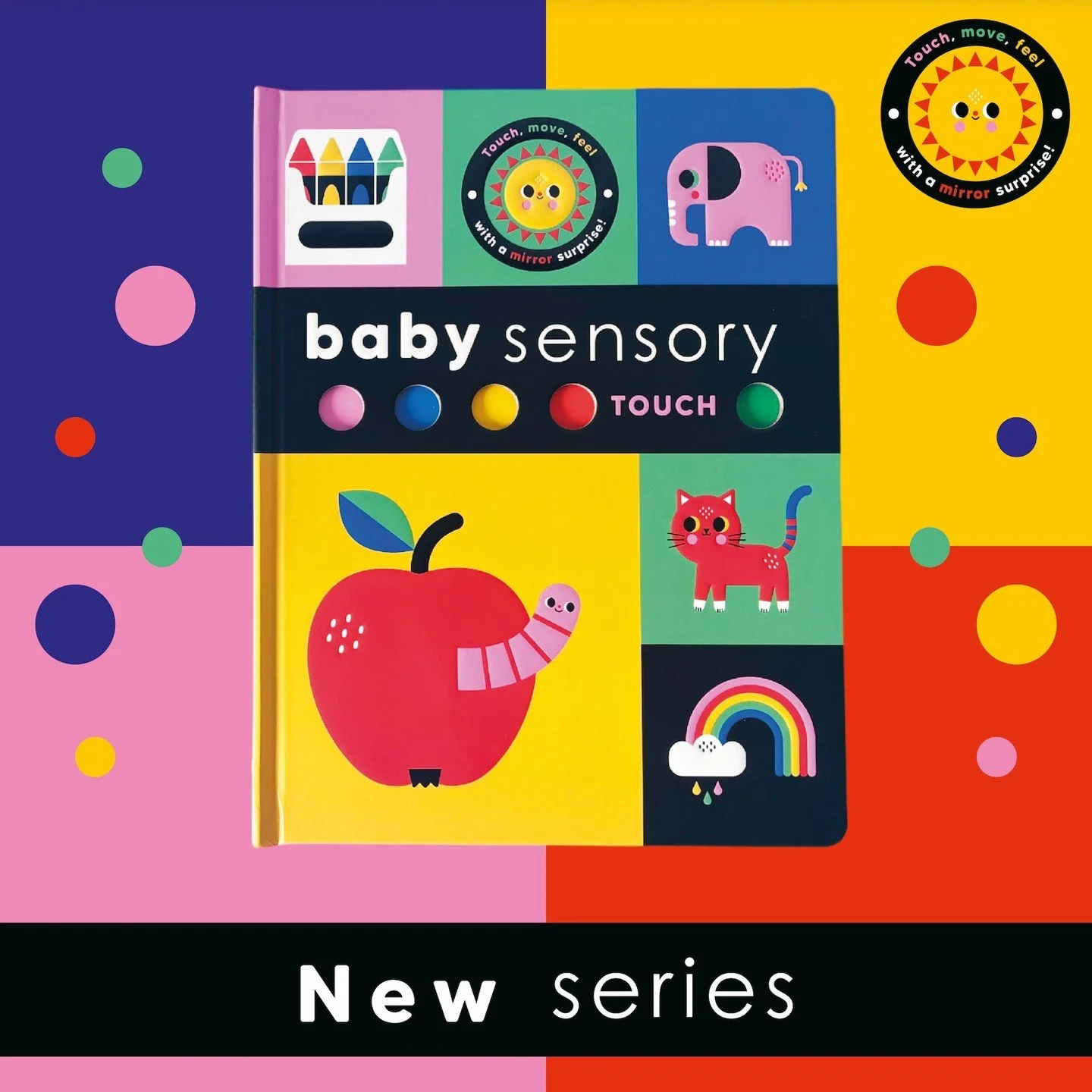 As the Frankfurt book fair kicks off, take a look at our beautiful new series BABY SENSORY 🔵🟡🔴🟢

A beautiful high-contrast playbook series for little ones.

Full of touch elements to stimulate sensory play and designed to grow with your child thr