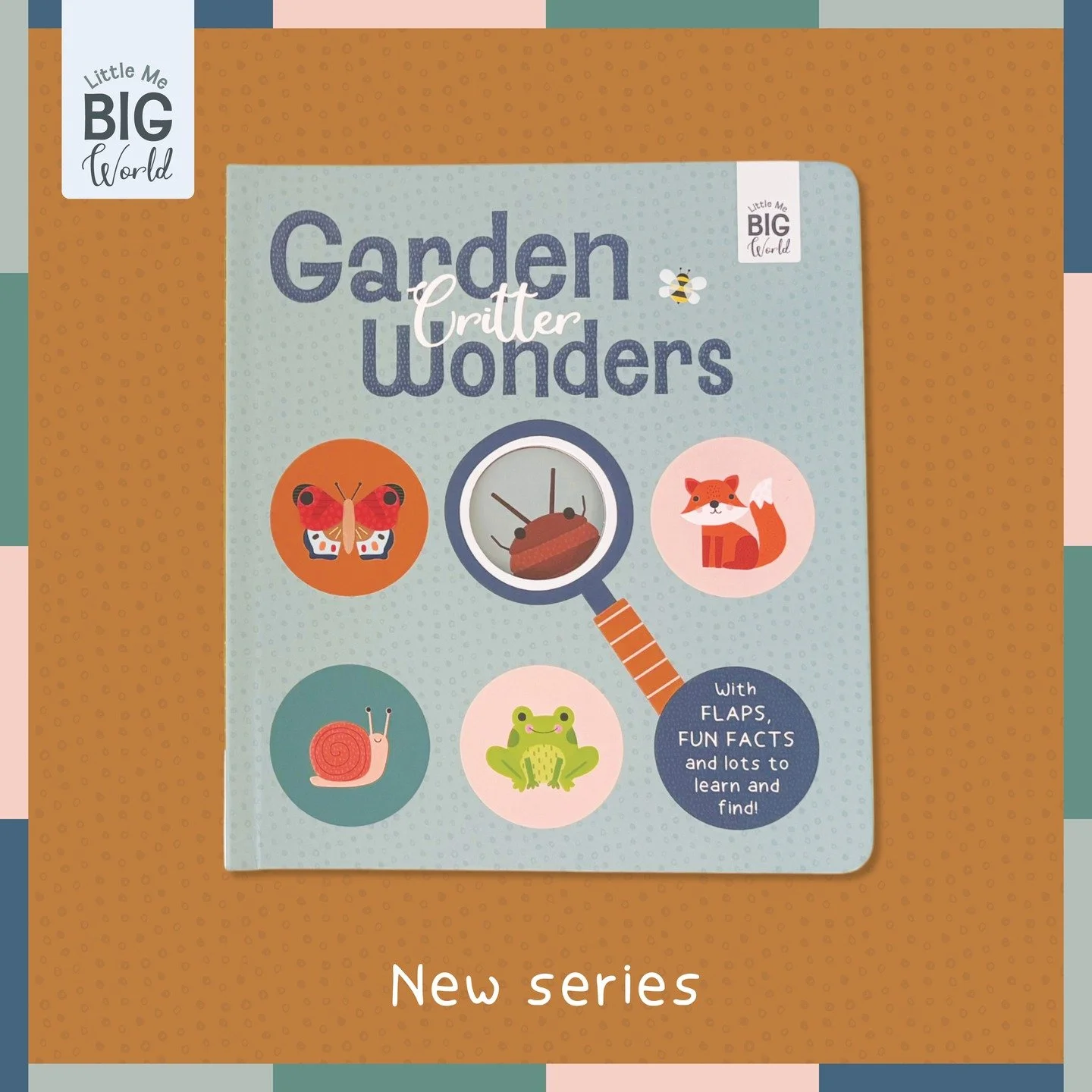Check out our cute new series LITTLE ME, BIG WORLD 🌎

Step into nature and explore the busy, wiggly world of animals!

With 10 pages of flaps, can you find, matching activities and simple facts inside each book, every page is a fantastic opportunity