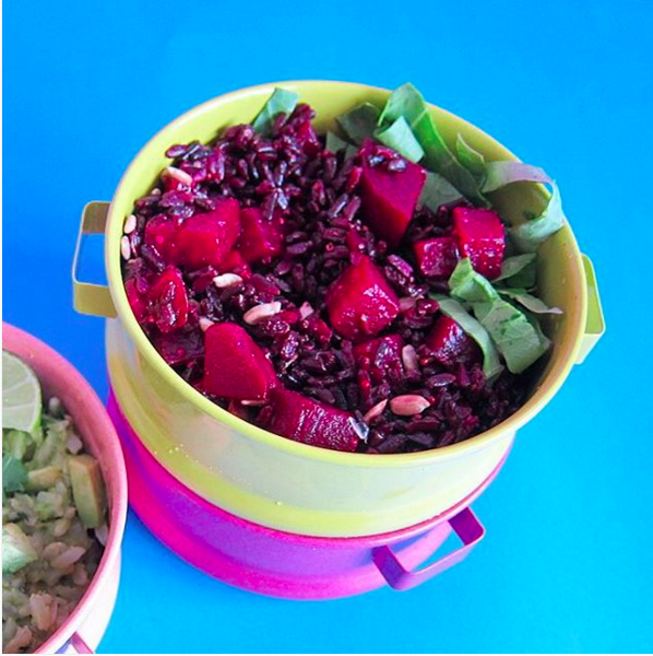 (gluten free, dairy free, nut free, soy free) beetroot, chinese kale, sunflower seed, riceberry, apple cider vinegar, extra virgin olive oil, wholegrain mustard, garlic, oregano, salt & pepper