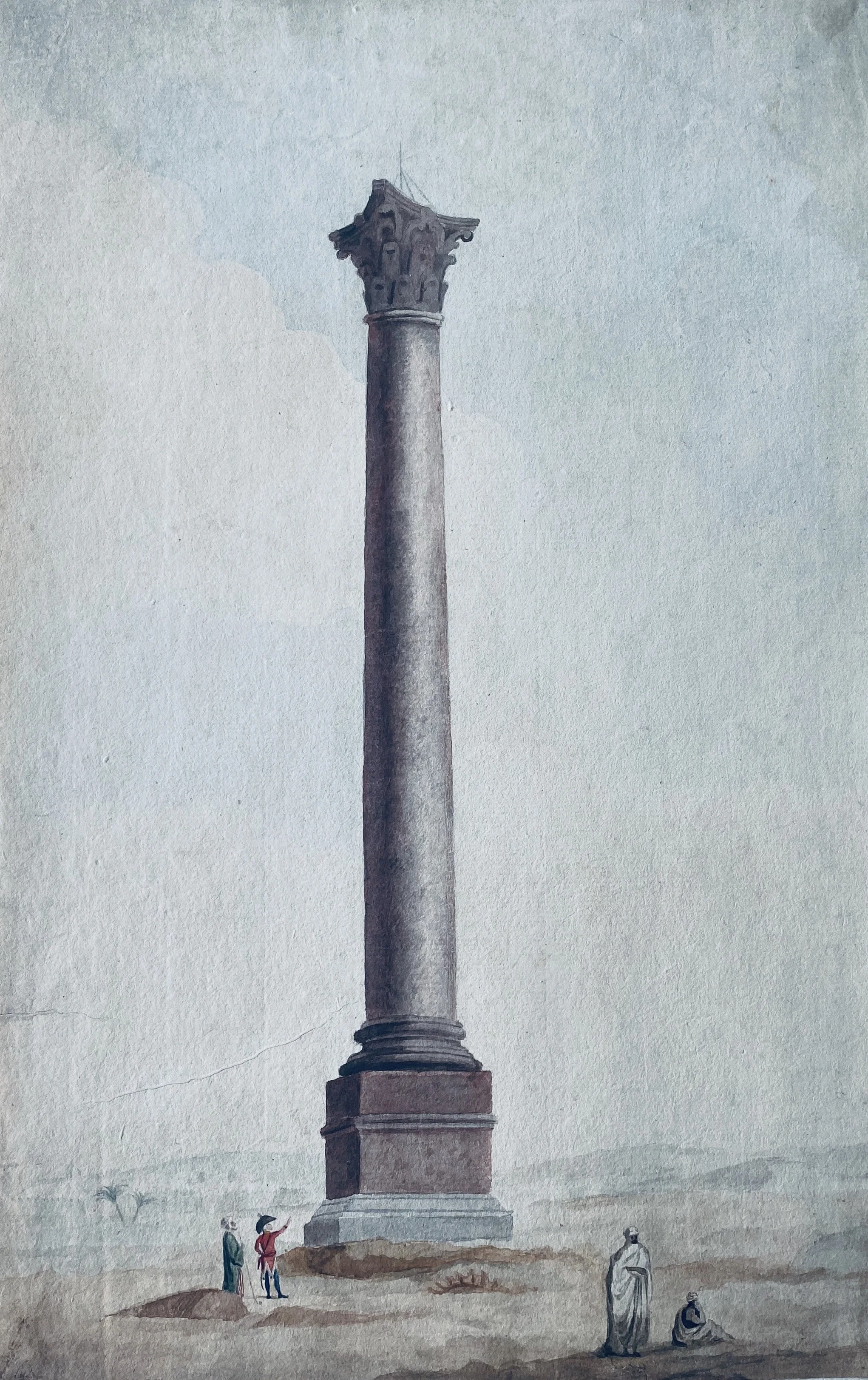 Anon.,  Pompey’s Pillar, Alexandria,  Early 19th century .