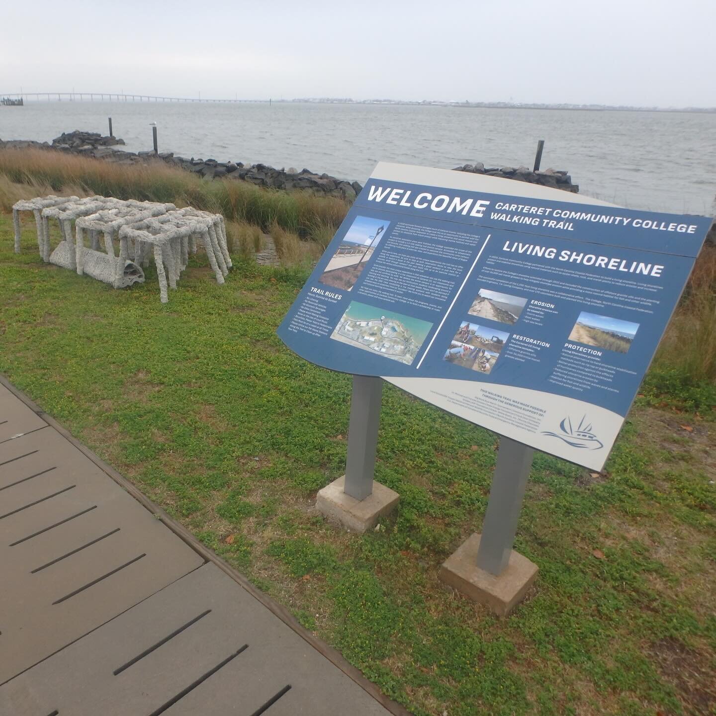 We are thrilled to be showing our materials to the students of the Living Shoreline Academy through Carteret Community College. The program&rsquo;s mission is to provide support and resources to launch natural shoreline stabilization projects through