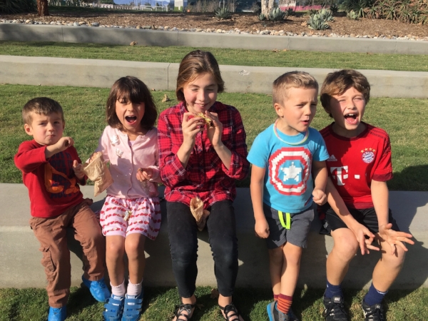We were with all five grandchildren (a first) in Los Angeles over Thanksgiving. What a treat!
