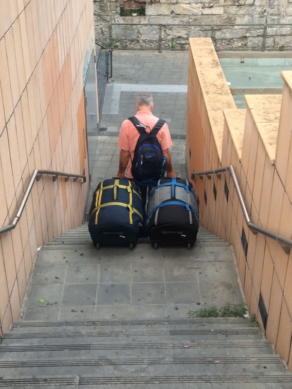 Our trusty REI bags have seen it all. And given poor Michael "Sherpa Shoulder!"