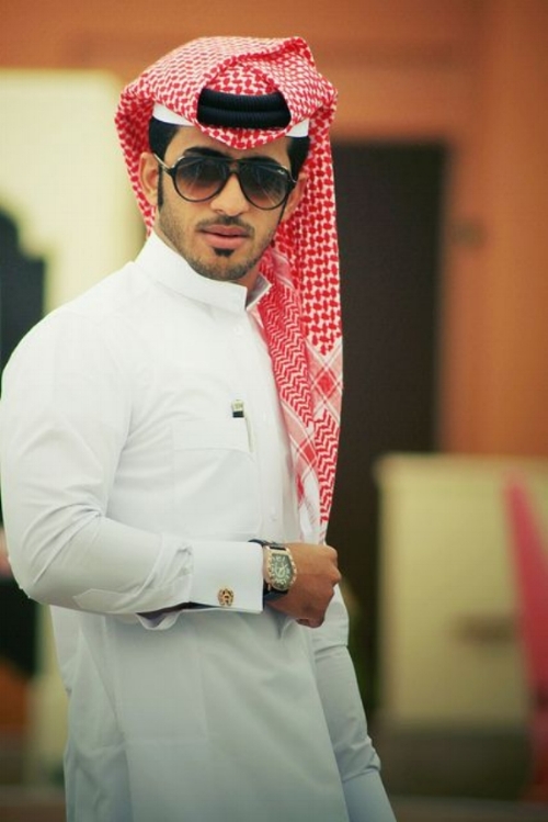 A typical Qatari man - although this is a fashion model version.