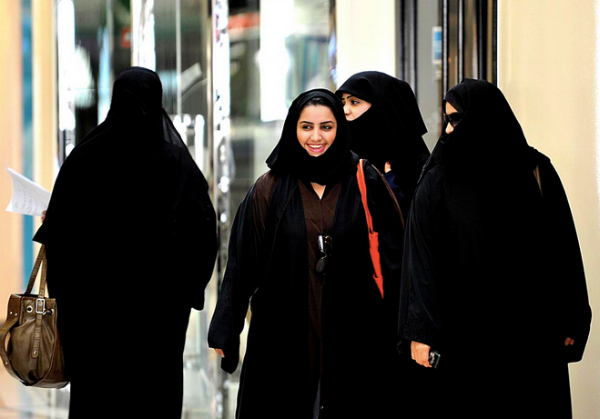 The majority of the women we saw were dressed like this, but many also covered their faces further leaving just a small slit for their eyes.