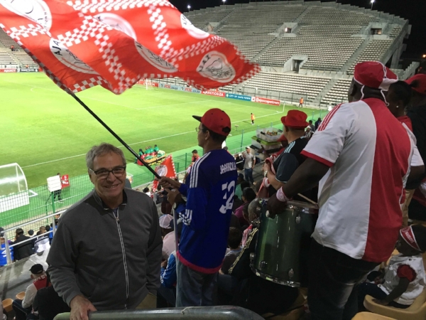 Another football match to put in Michael's scrapbook. Our seats were in the thick of the Ajax (pronounced Eye-Ax) CT fan section. The team is named after the famous Amsterdam club.