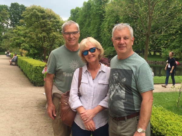Wendy and Graham were shipmates in Montenegro. Michael and Graham are so tuned into each other they wore the same color t-shirts almost everyday -without checking!
