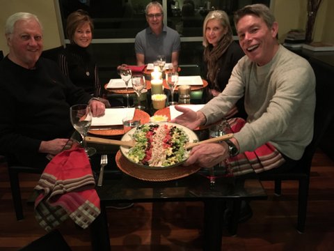 When we are home in Seattle, we see as many good friends as possible. Here is a dinner we hosted while house-sitting with our forever friends Carla Murray, Tom Robinson, Suzanne Height and Rich Cardwell.