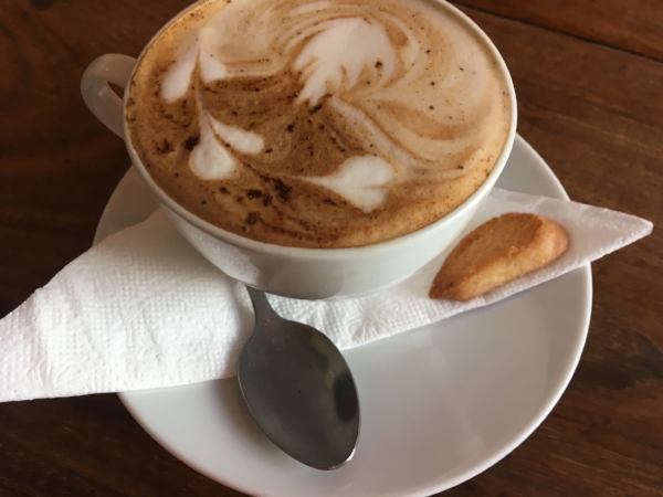 A spiced Zanzibar coffee. Redolent of cinnamon, cardamom and mace.