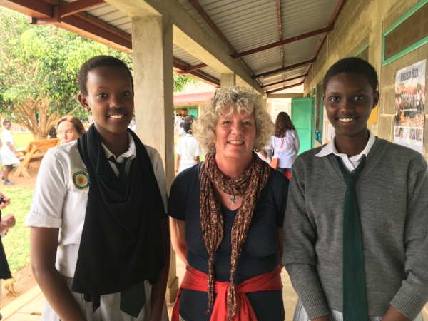 Our student guides for the afternoon at Gashora Girls Academy. They were so poised.