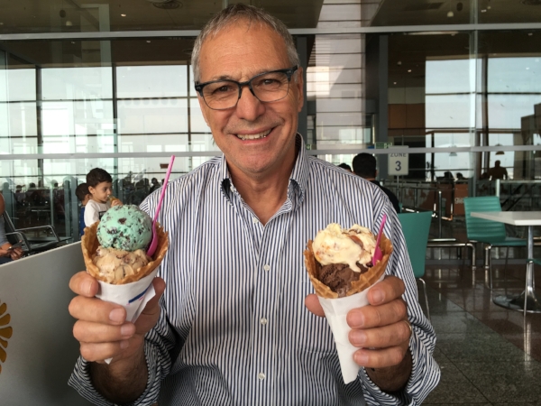 One way to save money is to take flights at odd hours - usually in the middle of the night. So that makes ice-cream for breakfast at the airport in Jeddah, Saudi Arabia seem normal.