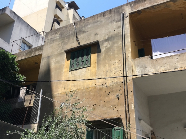 Even though we felt safe and secure in our Airbnb - there were reminders of recent conflicts just outside our windows and around most every corner in the city center.