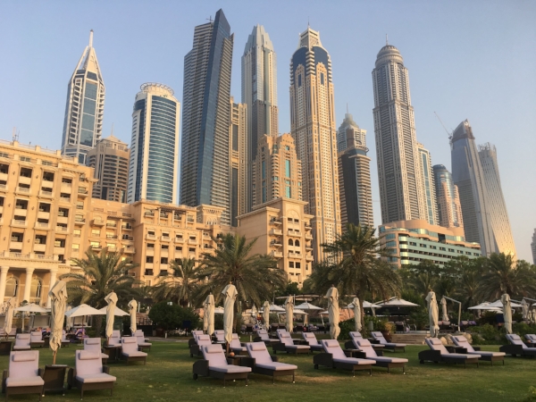 We strolled the magnificent grounds and the private beach at The Westin Dubai. Just looking.