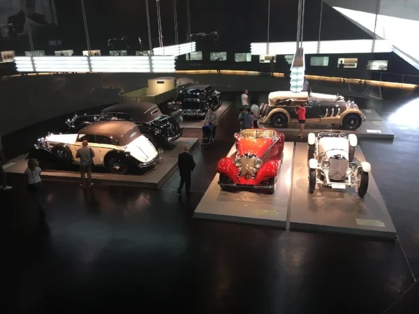 The history of the Mercedes-Benz Company was fascinating - including their involvement in both WWI and WWII.