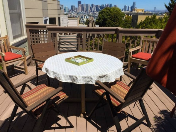 One of two sunny decks we can use to sit back and take in the view.