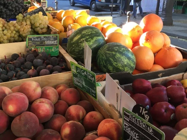 Nothing beats the magic of a Paris market. I could see how the peaches inspired Cezanne in my opening image (not to be confused with Renoir).