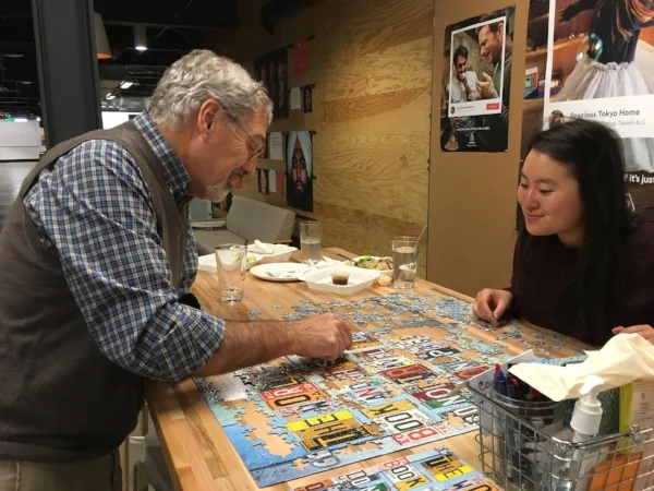 We also shared our love of jigsaw puzzles. It was fun to see a crowd around the table in the late afternoon with the latest challenge.