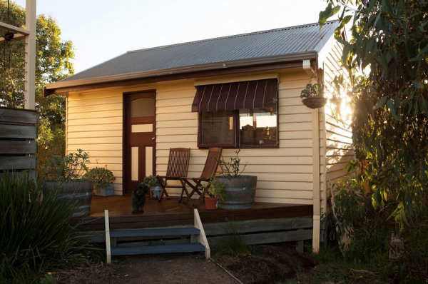 Michael booked this romantic little cottage for us. It was the perfect end to a lovely day.