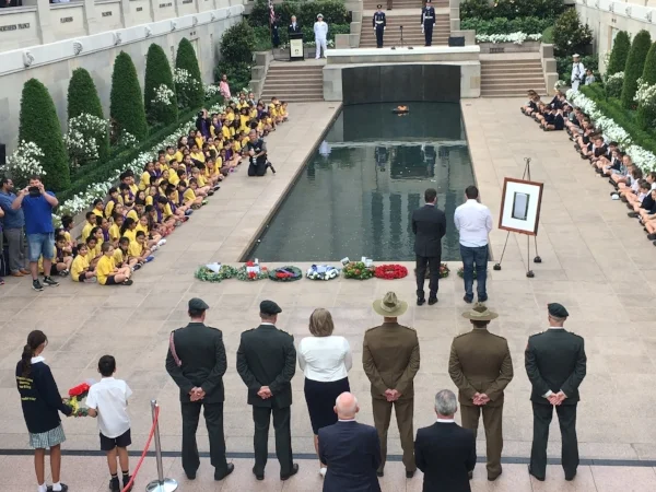 At the end of every day the Memorial farewells visitors with its moving Last Post Ceremony in the Commemorative Area. Each night the ceremony shares a different story behind one of the names on the Roll of Honour. It was very moving and we felt privileged to observe it. 
