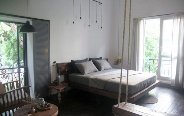 Our calm oasis from the heat and noise outside.