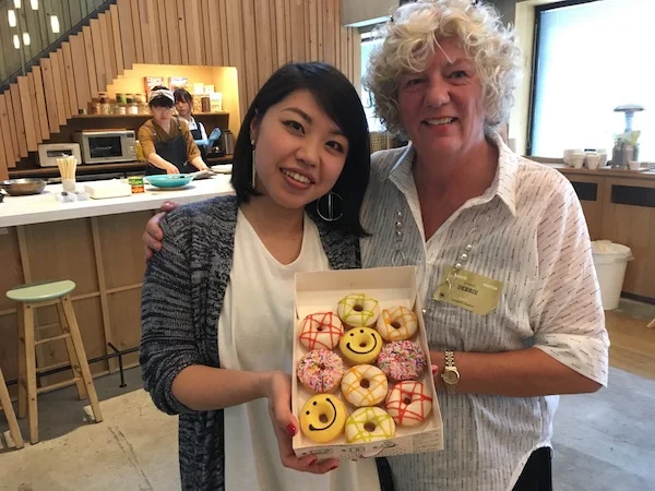 Always happy to be greeted with Krispy Kreme donuts.