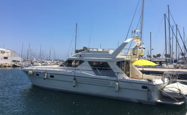Boat No. 2 in the Real Nautico Yacht Club marina in Valencia (sort of).
