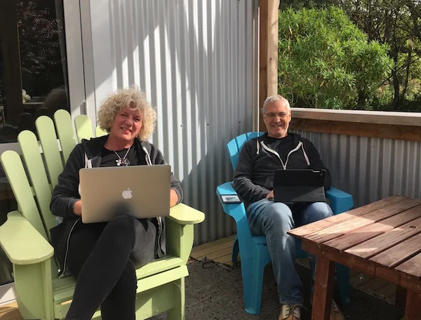We couldn’t do what we do if we weren’t plugged into the grid. But fortunately, we get to stay connected in some very nice places. Portabello, New Zealand, for example.
