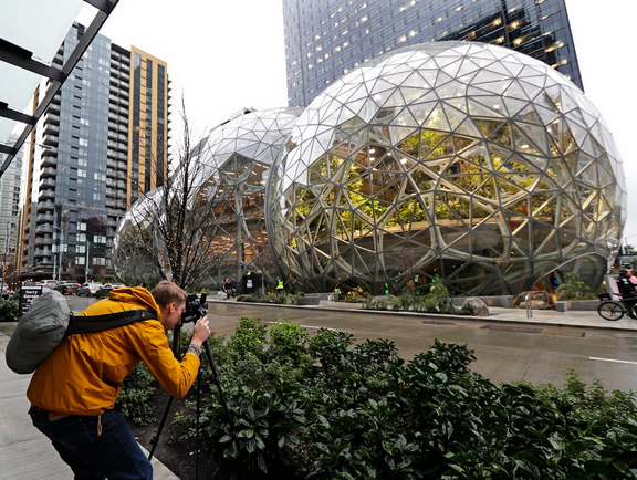 The Amazon Biospheres have landed! A job at Amazon is your ticket inside.