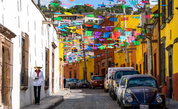 Just one of the colorful side streets of San Miguel Centro.