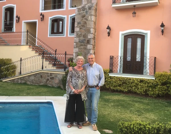 On our last weekend we dressed up and went to dinner at one of the most beautiful hotels we’ve ever seen. The Villa Maria Cristina just outside of the city.