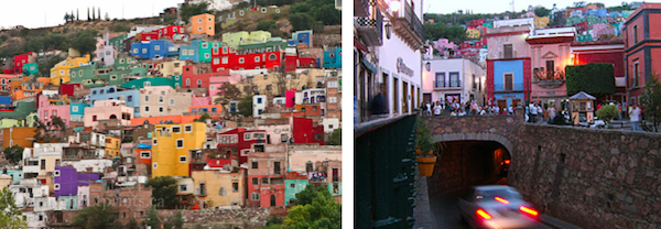 Life in Guanajuato happens almost equally above and below ground. If you aren’t going up a long narrow stairway, perhaps you are going down into the chiseled maze of tunnels used by both cars and pedestrians to avoid the choked streets of the city.
