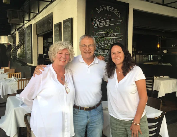 We were treated to a delicious lunch and some lovely wine by our friend and restaurant owner Mariana.